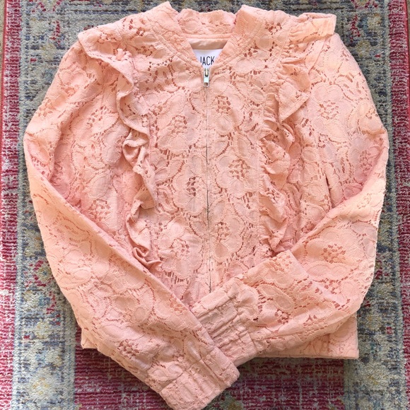 bb dakota lace bomber jacket